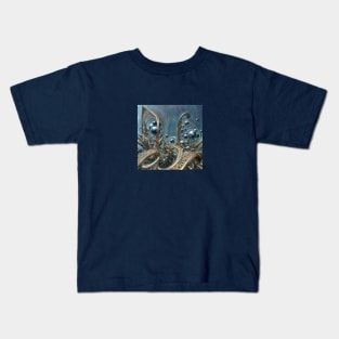 blue bubbles Kids T-Shirt